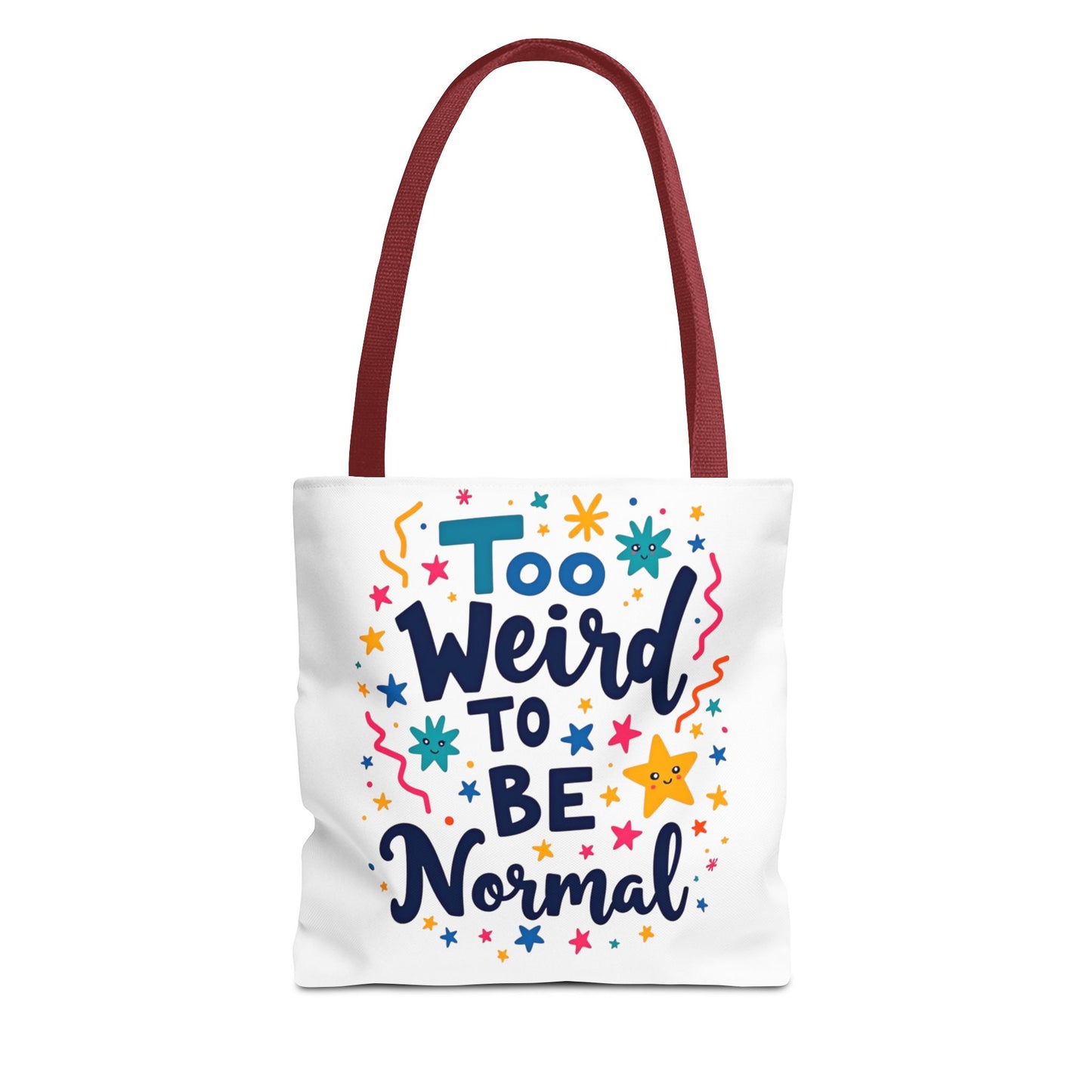 Enneagram Type 4 Tote Bag, To Weird to Be Normal, Personality Test, Enneagram Four, Self Growth Accessories