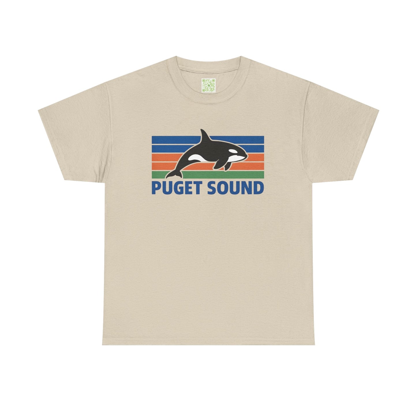 Puget Sound Orca Graphic Tee, Orca Whale Shirt, Unisex Whale Tshirt, Respect The Locals, Whale Watching Shirt