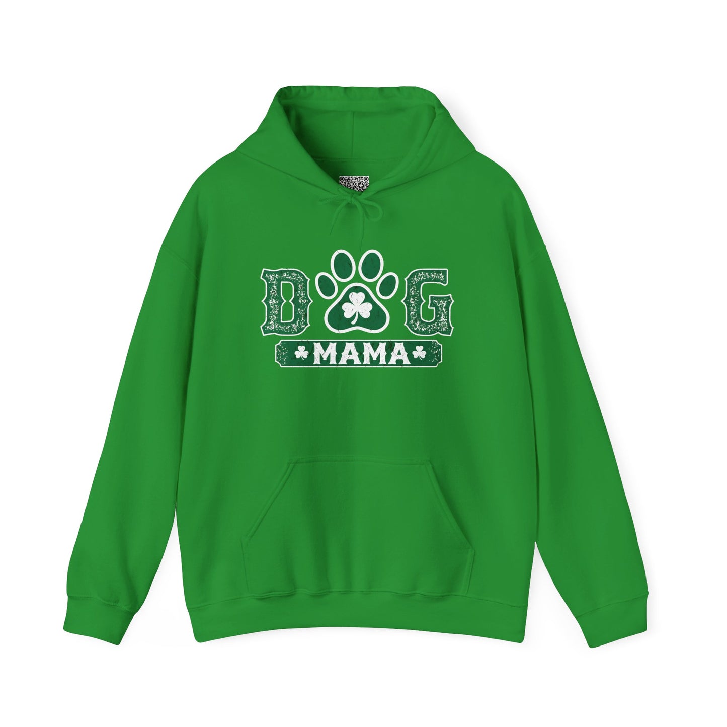 Dog Mama Hoodie, Luck of the Irish, Perfect for Pet Lovers, Cozy Gift for Dog Moms, Dog Lover Sweatshirt