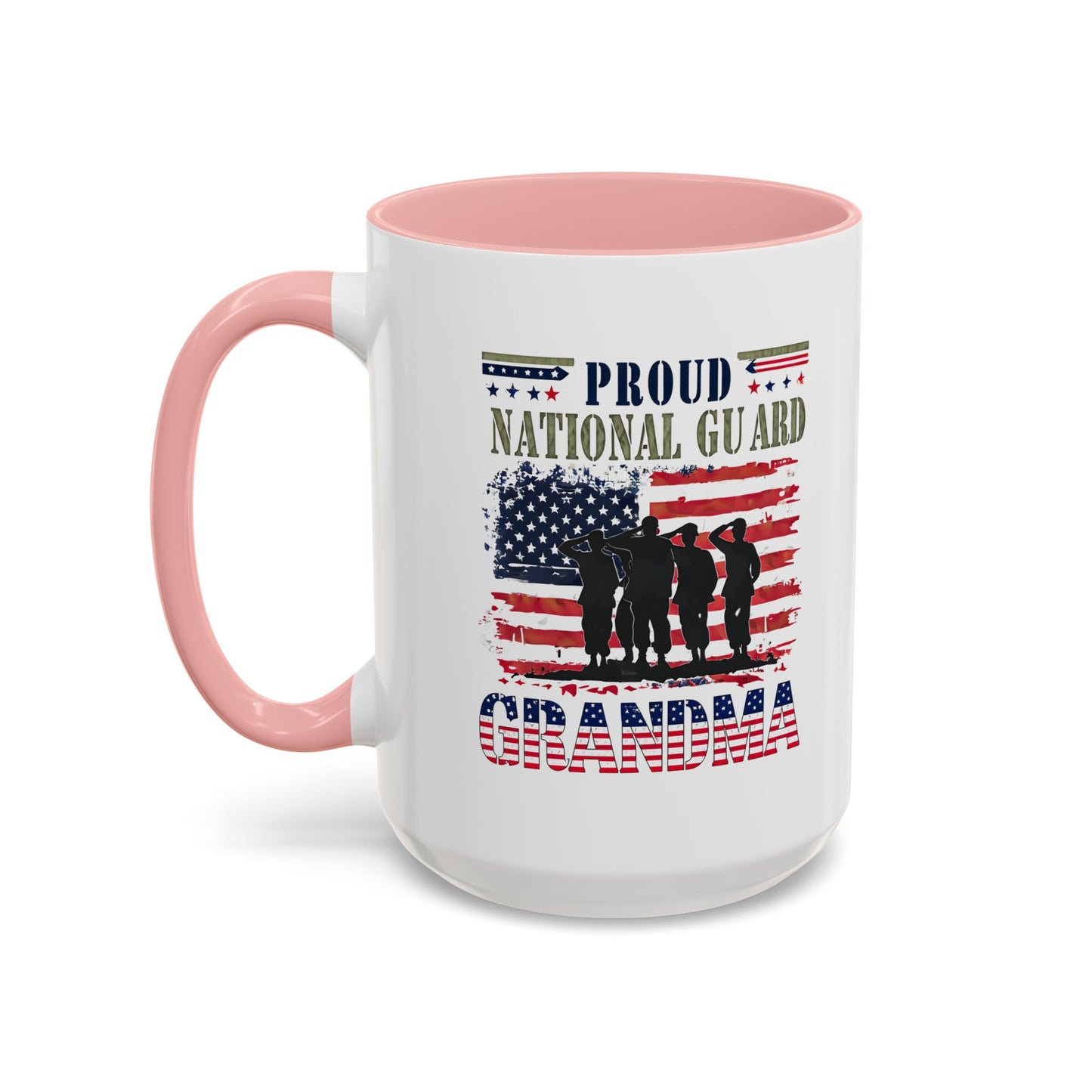 Patriotic National Guard Grandma Mug, Army National Guard, Gift for Heroes, Veteran Appreciation, Military Family Gift