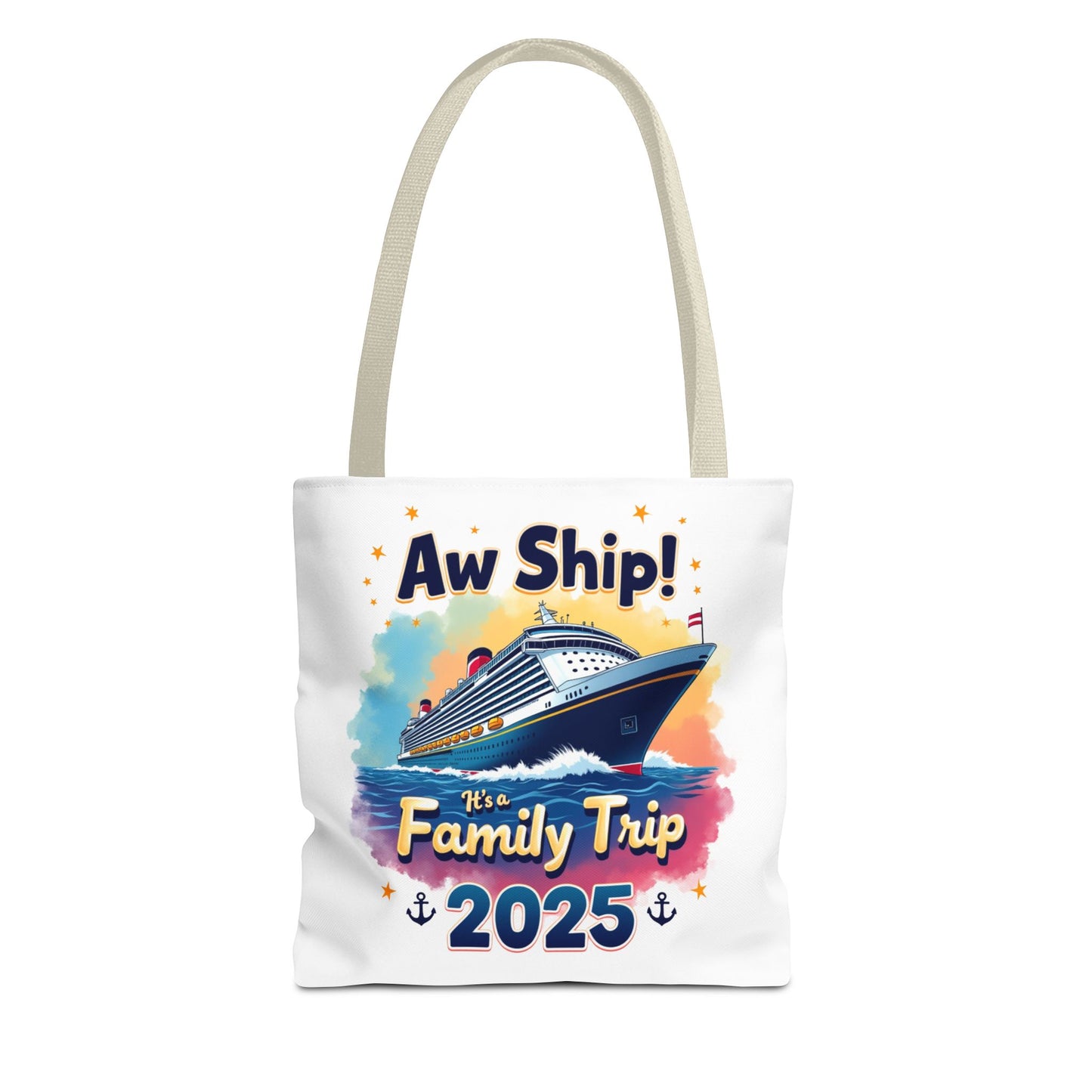 Aw Ship Family Cruise Tote Bag, Family Vacation 2025, Custom Travel Shirt, Cruise Squad 2025, Cruise Mode On, Cruise Life Shirt