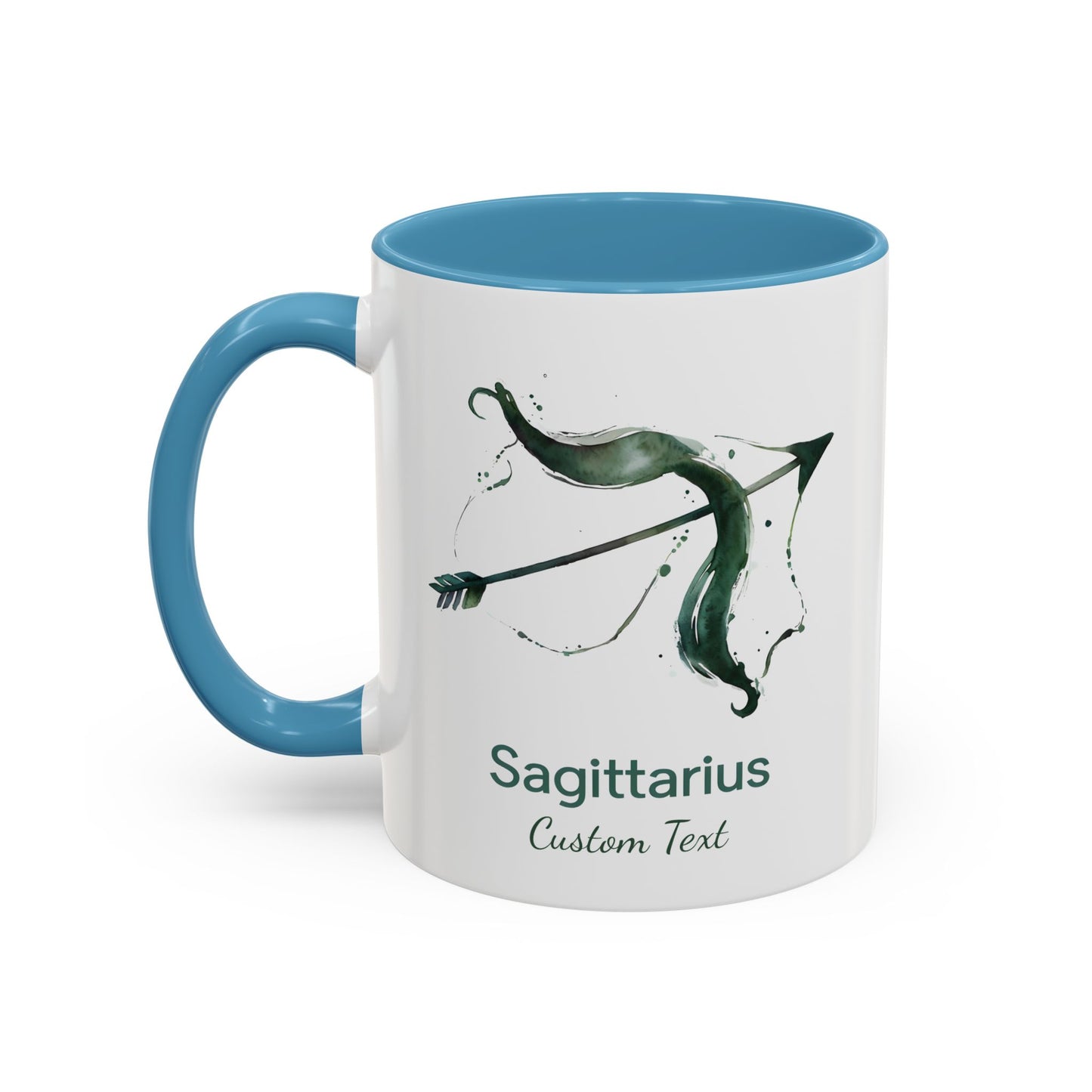 Personalized Sagittarius Accent Coffee Mug, Zodiac Mug, Astrology Mug, Custom Zodiac Gift, Birth Month, Sagittarius Zodiac Sign