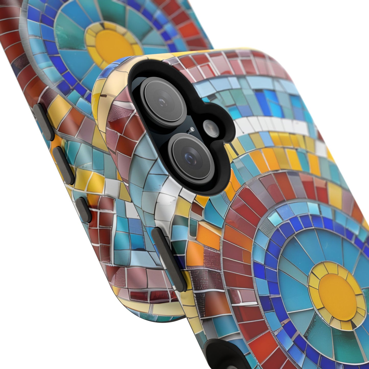 Vibrant Mosaic  iPhone Case - Colorful iPhone Cover, Unique Phone Accessory, MegSafe iPhone cover