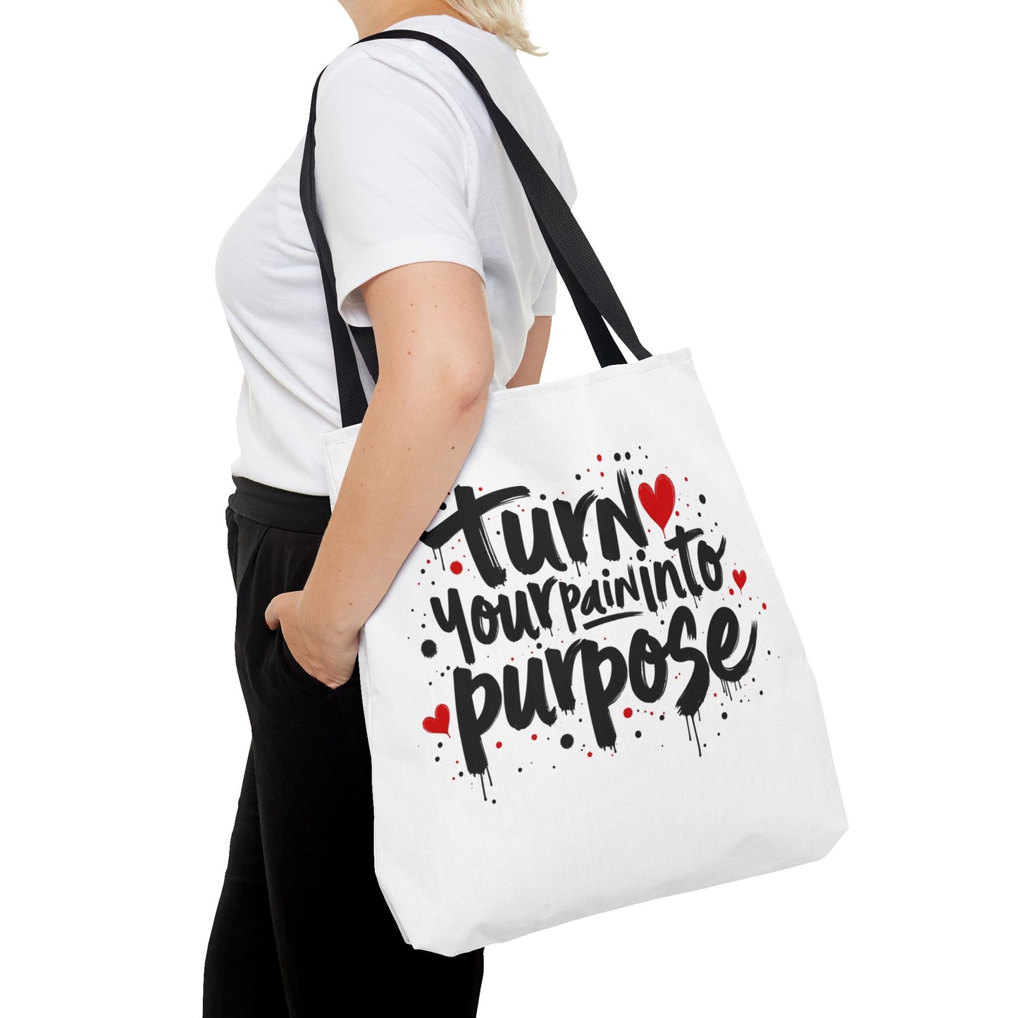 Enneagram 4 Inspirational Tote Bag, Turn Your Pain Into Purpose, Enneagram Type 4, Self Growth, Personality Types