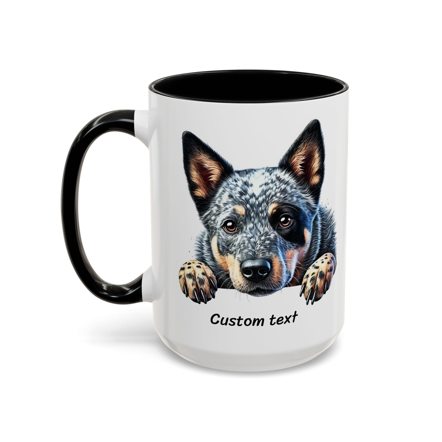 Funny Dog Lover Australian Cattle Dog Accent Mug, Sassy Coffee Cup with Dog is Friendly, I am Not Quote, Perfect Gift for Dog Moms