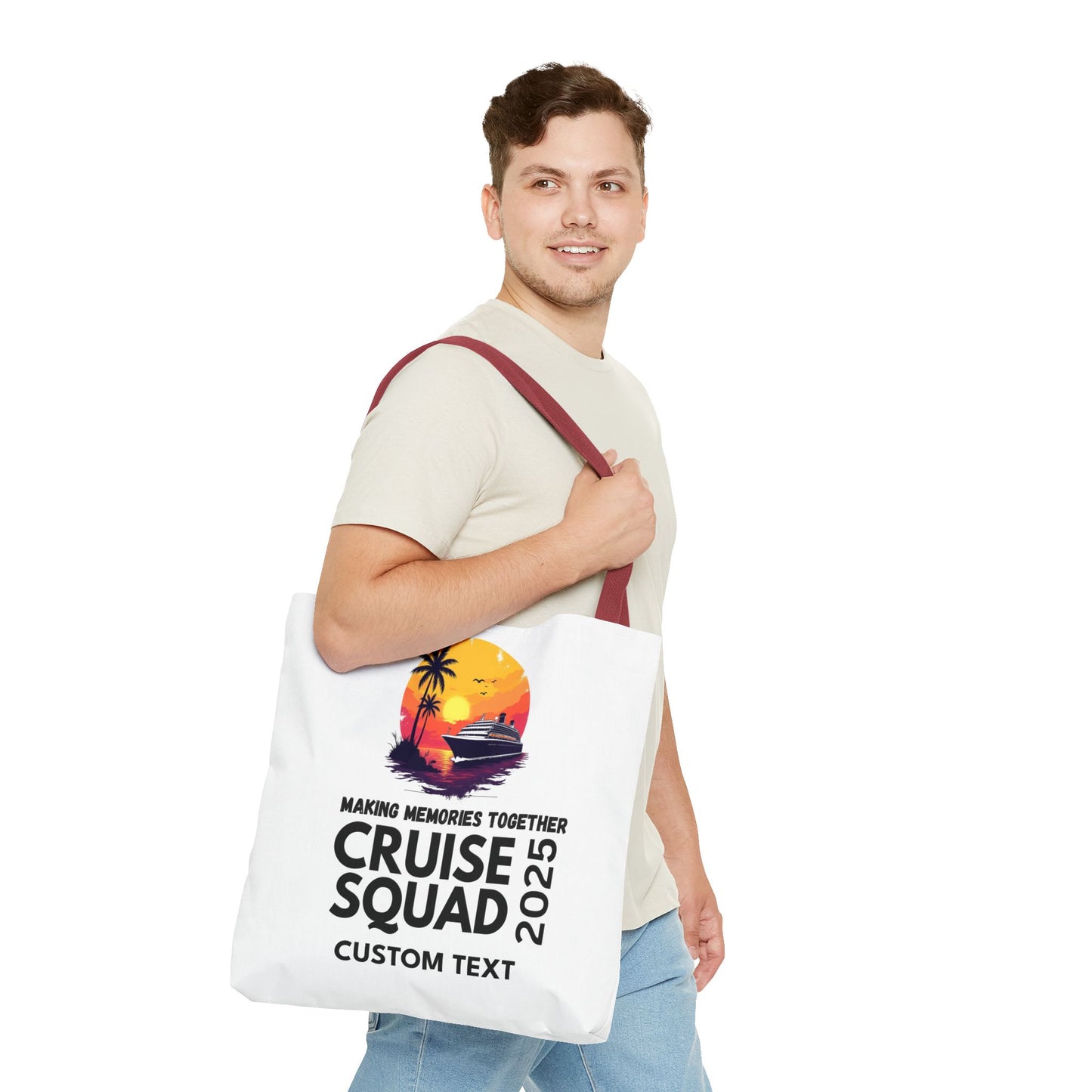 Personalized Cruise Squad Tote Bag, Family Cruise 2025, Matching Tote Bag, Vacation Tote, Family Vacation 2025, Cruise Bag