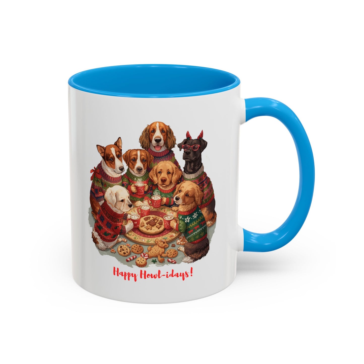 Dog Christmas Mug, Colorful Pet Lover Holiday Mug, Custom Dog Mug, Funny Christmas Dog, Christmas Squad, Merry Christmas Gift