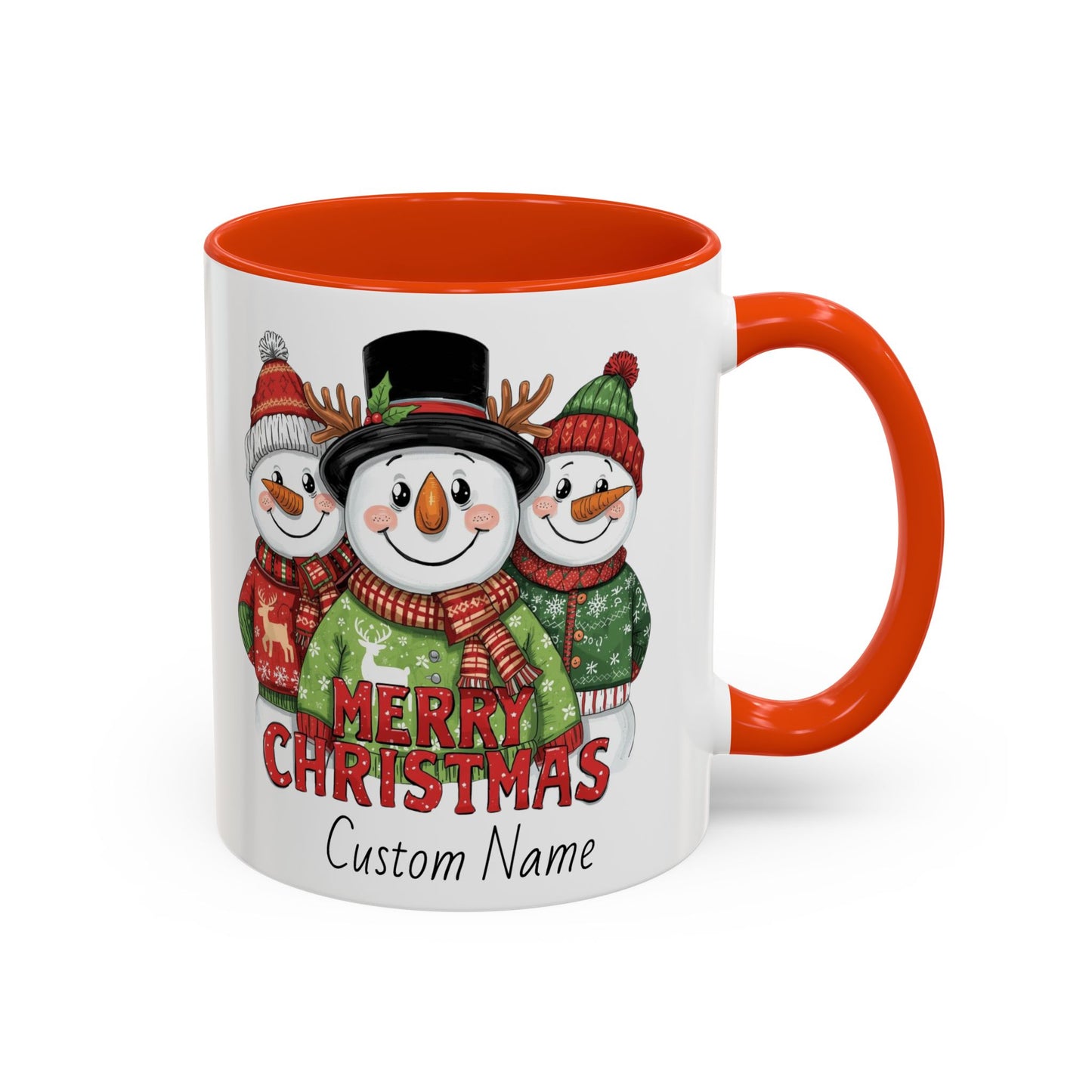 Cheerful Christmas Snowman Mug, Snowman Coffee Mug, Cute Christmas Mug, Snowman Gift for Her, Gift for Neighbors