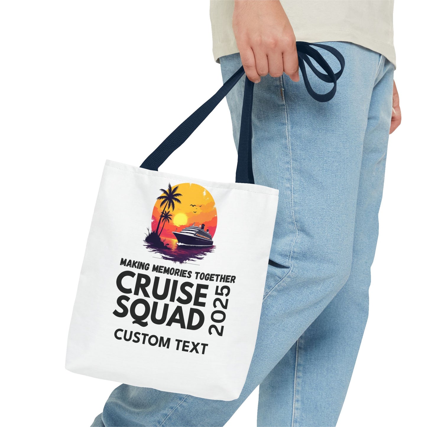 Personalized Cruise Squad Tote Bag, Family Cruise 2025, Matching Tote Bag, Vacation Tote, Family Vacation 2025, Cruise Bag