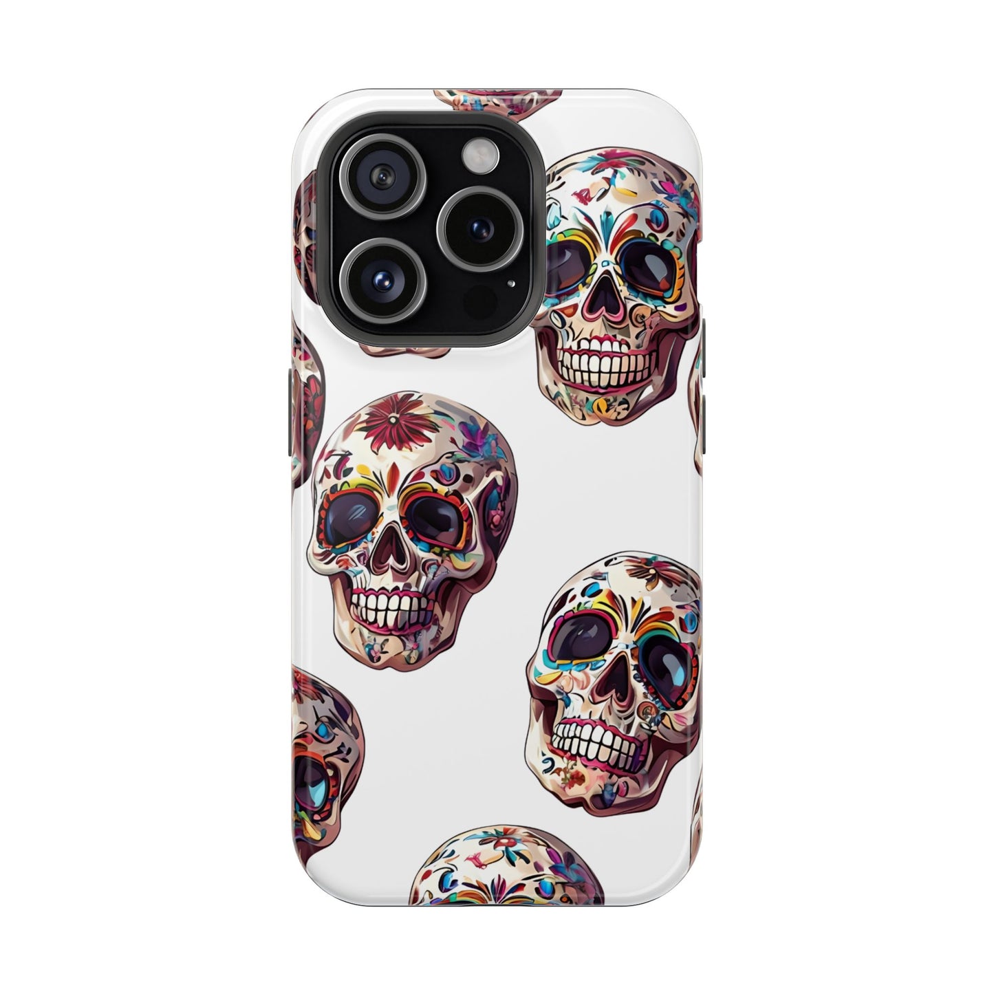 Sugar Skull Phone Case, Dia De Los Muertos, Day Of The Dead, Mexican Tradition, Sugar Skull Art, Wireless Charger