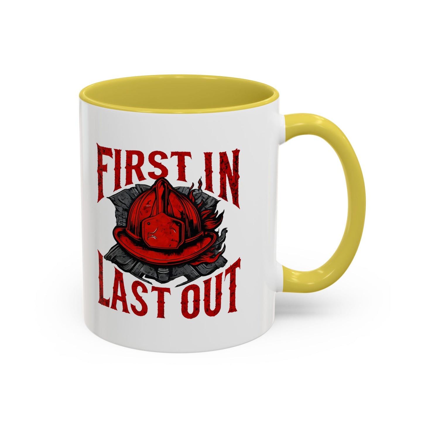 Firefighter First In Last Out Mug, Firefighter Gift, Firefighter Wife, Female Firefighter, Fireman, First Responder