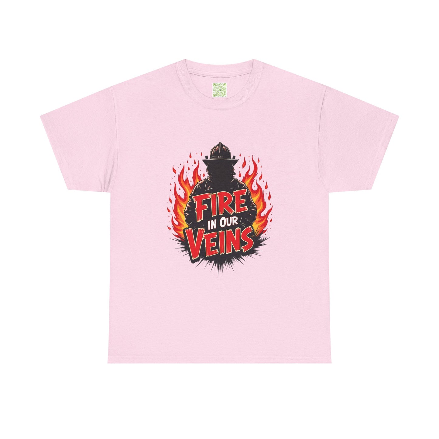Firefighter Fire in Our Veins TShirt, Firefighter Gift, Firefighting Tee, Thin Red Line, Fireman T-Shirt, Fire Fighting