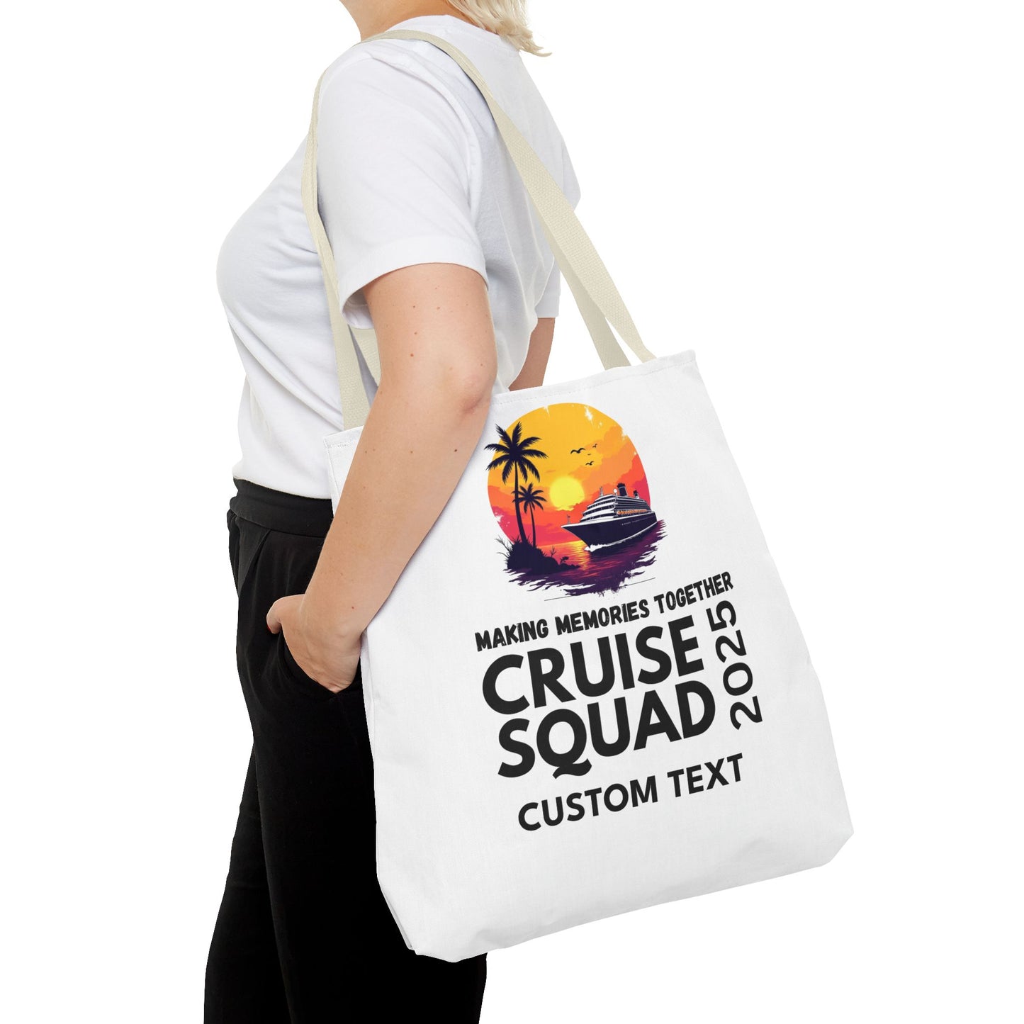 Personalized Cruise Squad Tote Bag, Family Cruise 2025, Matching Tote Bag, Vacation Tote, Family Vacation 2025, Cruise Bag