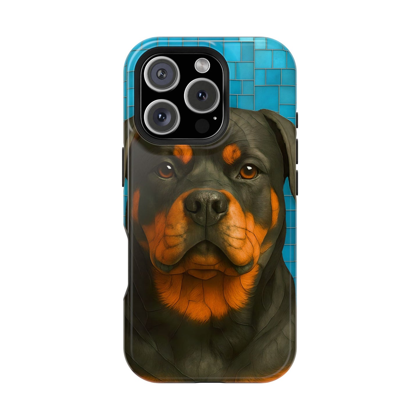 Rottweiler Mosaic Phone Case, Rottie Mama Phone Cover, Rottweiler Mama Gift, Dog Lover Gift, iPhone Dog Case