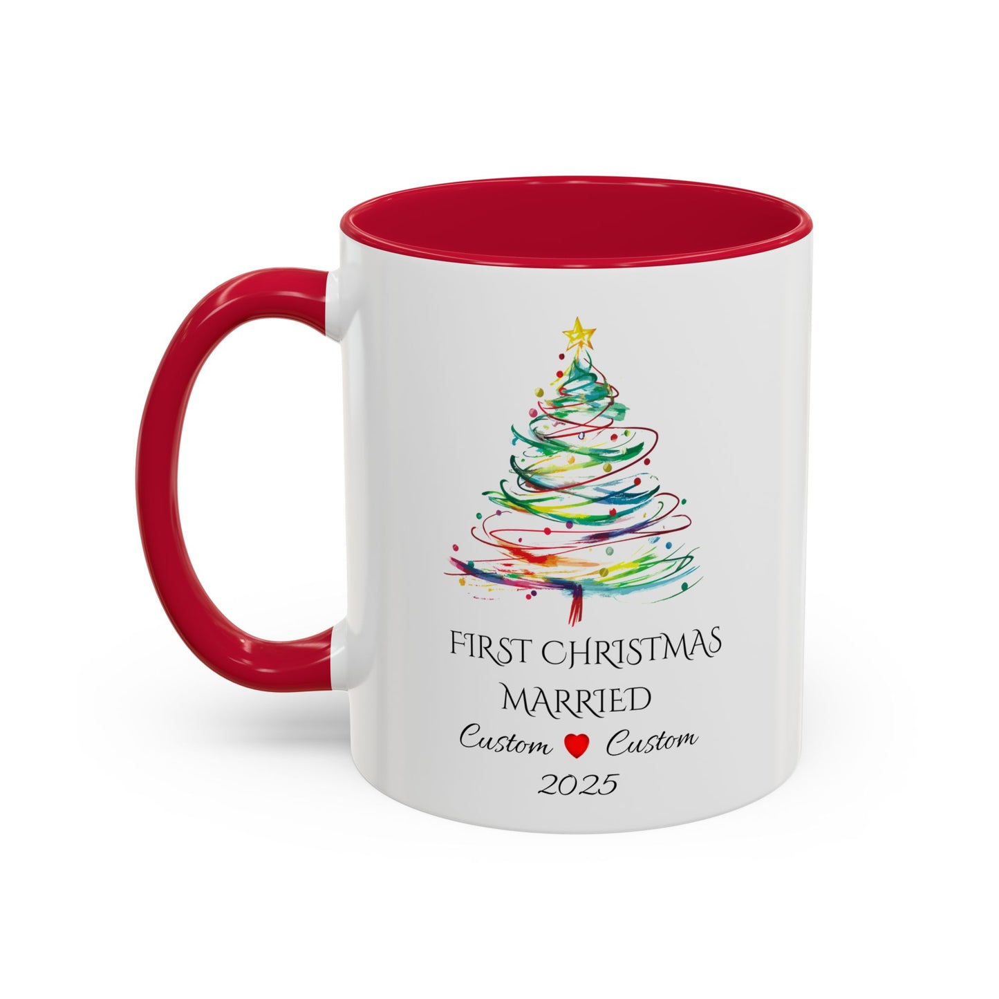 First Year Married Mug, Mr and Mrs Mug, Couple Mug, First Christmas Married, Just Married Gift, Newlywed Gift Ideas