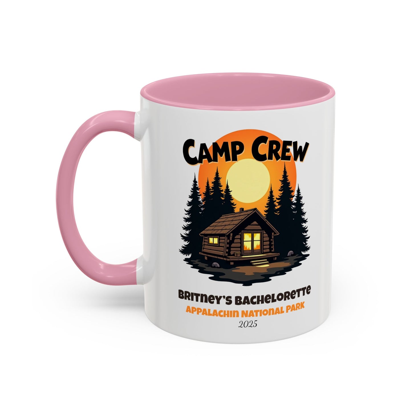 Camp Crew Accent Coffee Mug, Hen Party Favors, Camp Bachelorette, Bachelorette Cup, Girls Trip Gifts, Bride Tribe