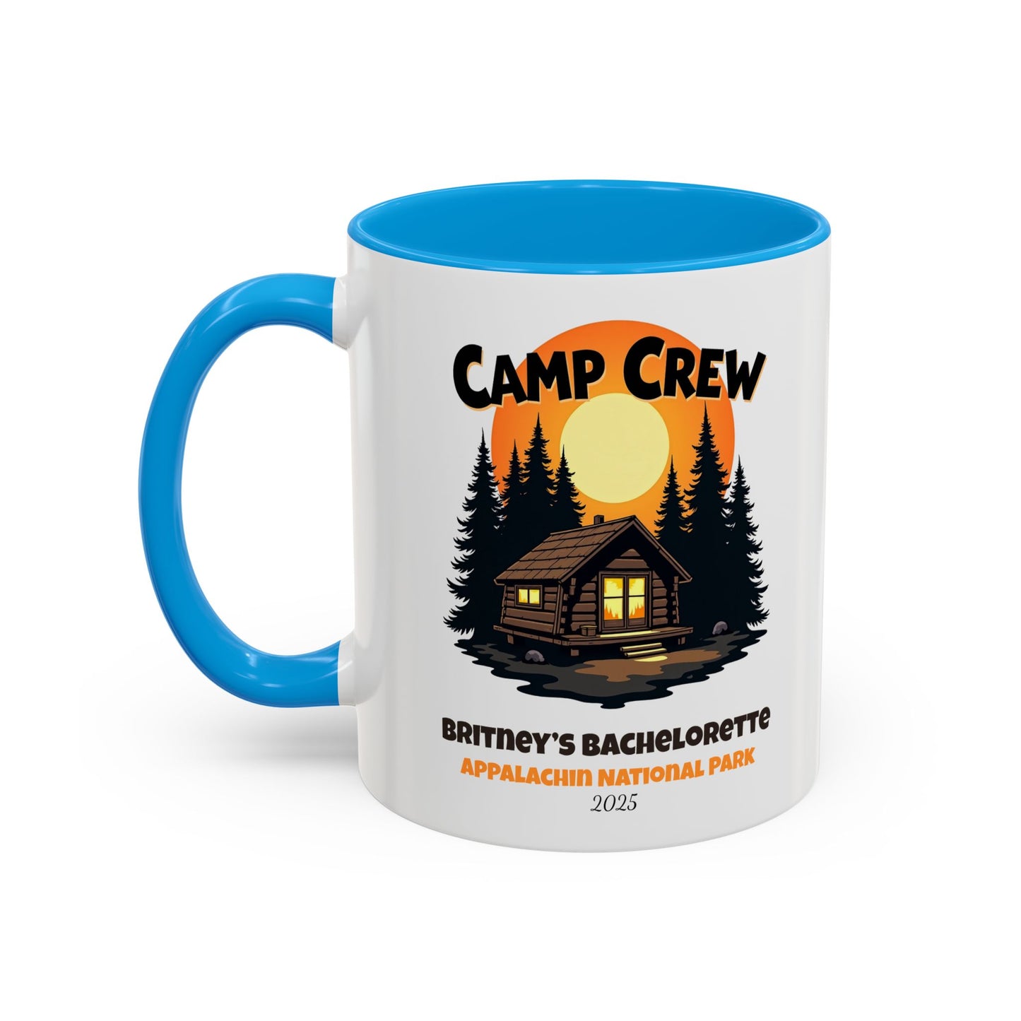 Camp Crew Accent Coffee Mug, Hen Party Favors, Camp Bachelorette, Bachelorette Cup, Girls Trip Gifts, Bride Tribe