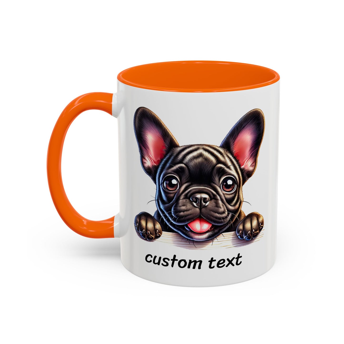 Funny Dog Lover French Bulldog Accent Mug - "Dog is Friendly, I am Not"