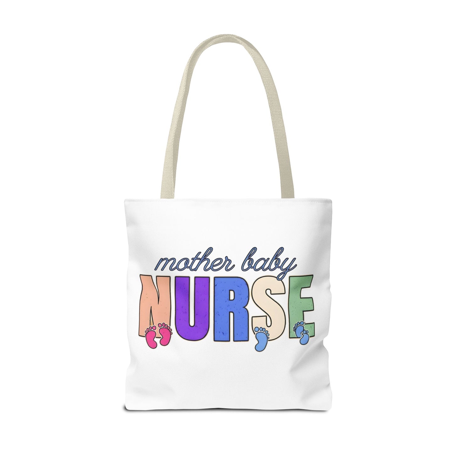Postpartum Mother Baby Nurse Tote Bag, Nurse Appreciation, Cute Nurse Bag, Labor and Delivery, Midwife Gift