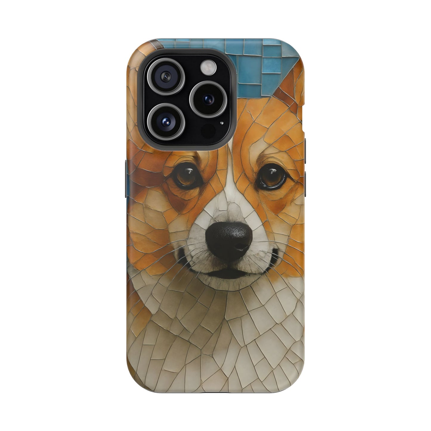 Corgi Mosaic Magnetic Tough Phone Case, Corgi Phone Case, Pembroke Welsh Corgi, Dog iPhone Case, Pet Phone Case
