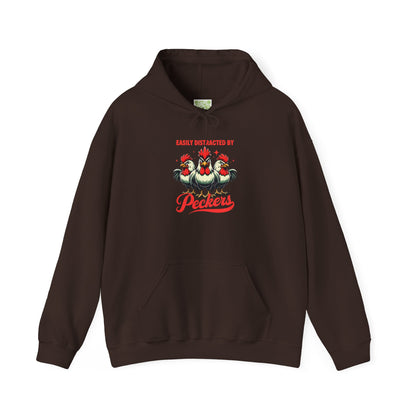 Easily Distracted By Peckers Hoodie | Naughty Tee Vibes & Dirty Joke Fun