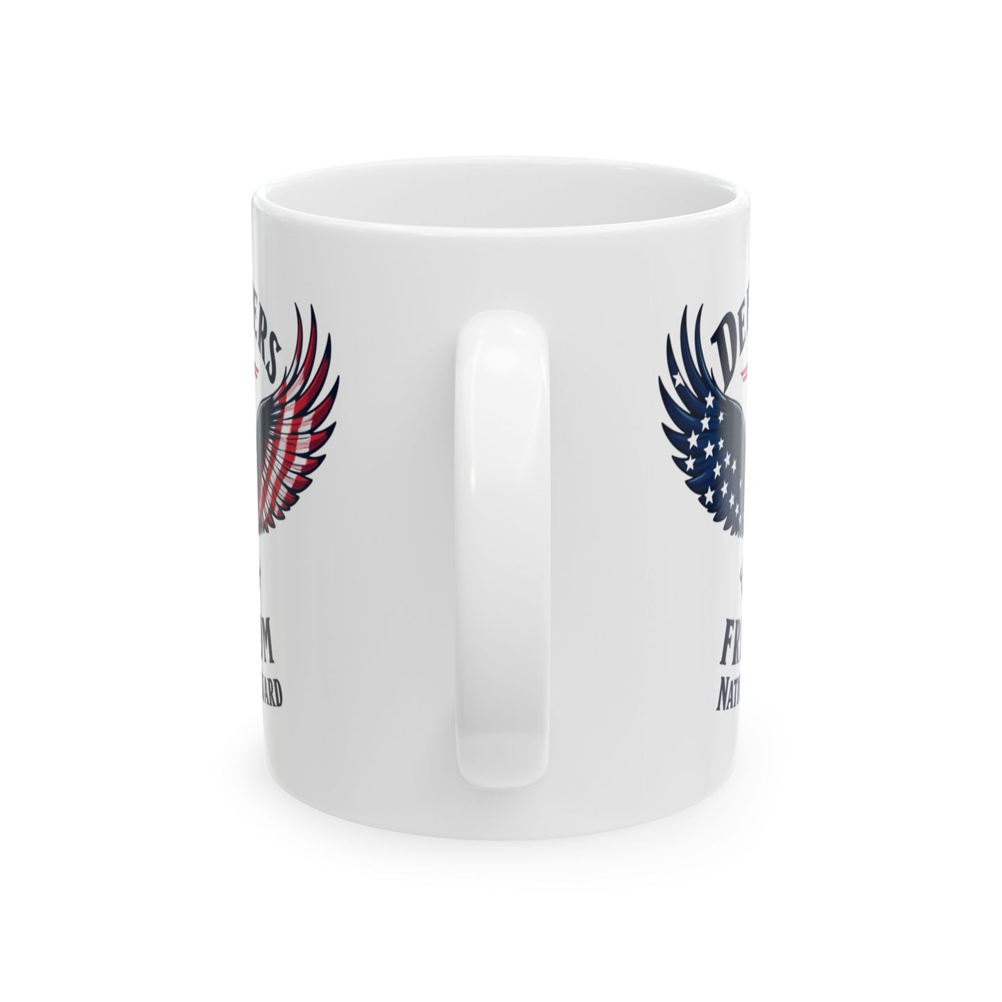 Army National Guard Mug, Patriotic Coffee Cup, Eagle Flag Design, Veteran Appreciation, American Pride Gift, 11oz 15oz