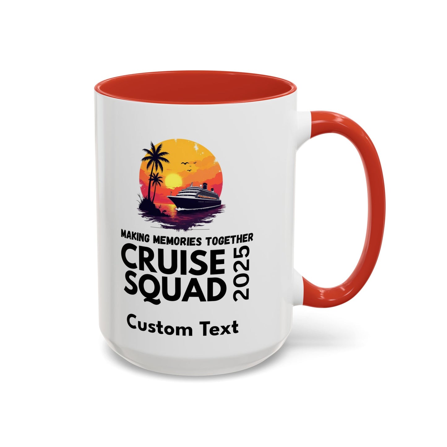 Personalized Cruise Squad Mug, Cruise Party Mug, Group Cruise Mug, Cruise 2025 Mug, Matching Cruise Mug, Family Travel Mug