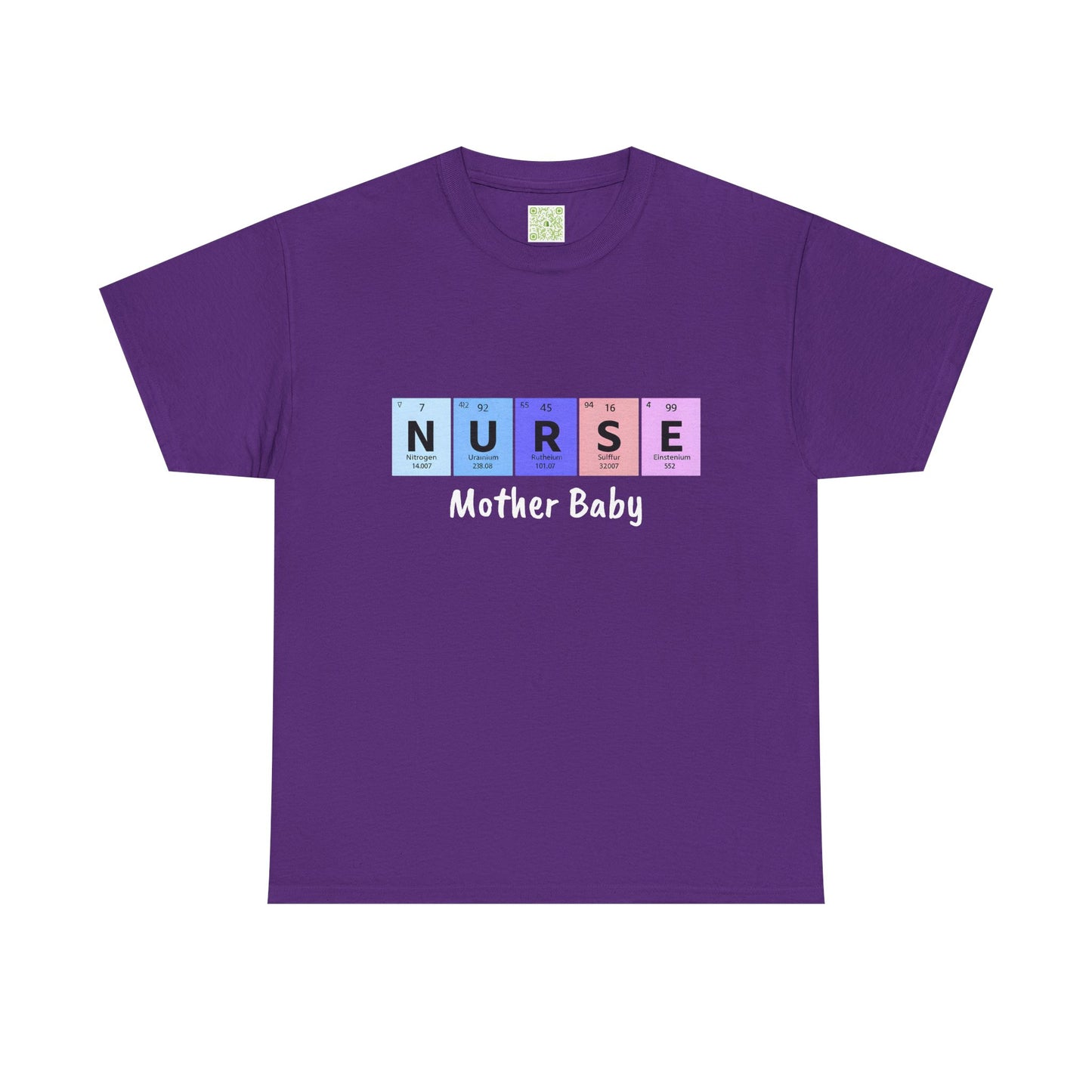 Postpartum Nurse Periodic Table Elements Tee,  Mother Baby Nurse Shirt, Nurse Practitioner, Unisex Tee Gift