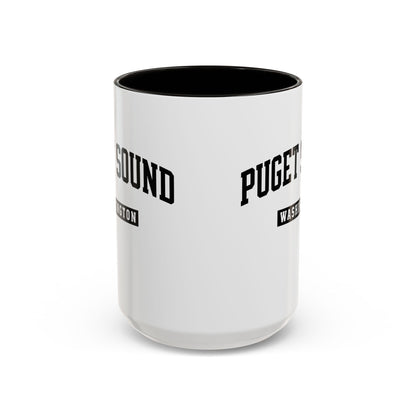 Seattle, Tacoma, Puget Sound Washington Accent Coffee Mug, Tacoma, Puget Sound Gift, Puget Sound WA, Washington Souvenir, Puget Sound Mug