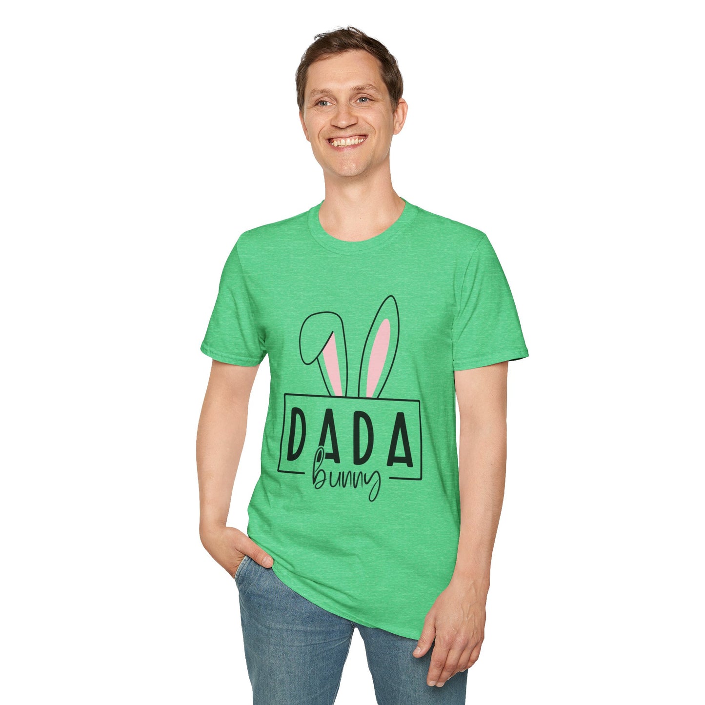 Dada Bunny Ears Unisex Softstyle T-Shirt - Cute Easter Apparel for Aunts