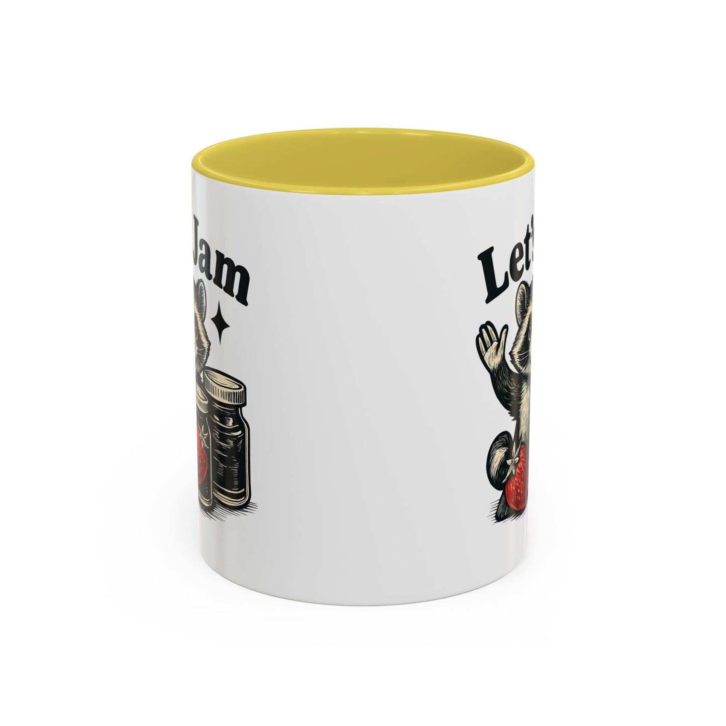 Racoon Mug, Racoon Gifts, Let's Jam Coffee Mug, Strawberry Mug, Cute Summer Mug, Raccoon Strawberry Mug, Funny Raccoon Mug, Trending Now