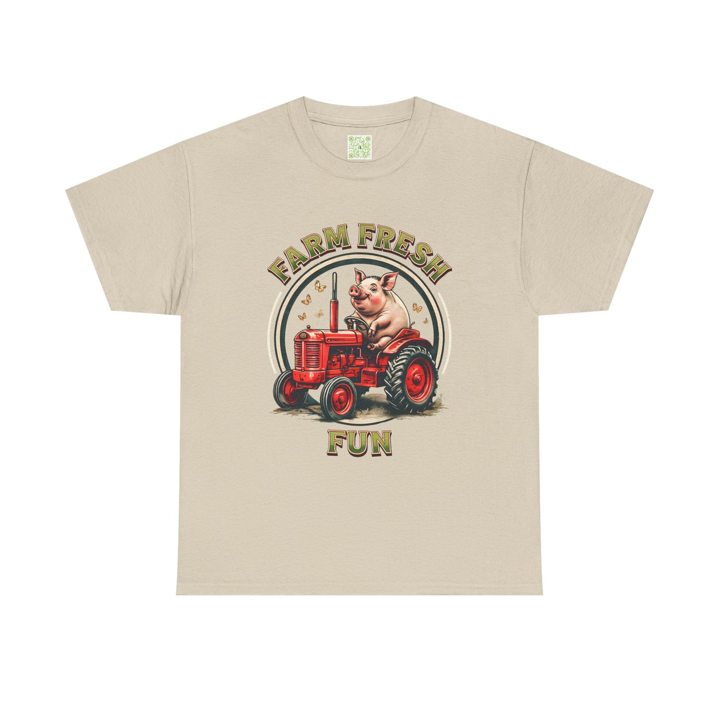 Potbelly Pig Farm Fresh Fun T-Shirt, Vintage Farmhouse Tee, Retro Pig Tractor Shirt, Animal Lover Gift, Country Life Apparel
