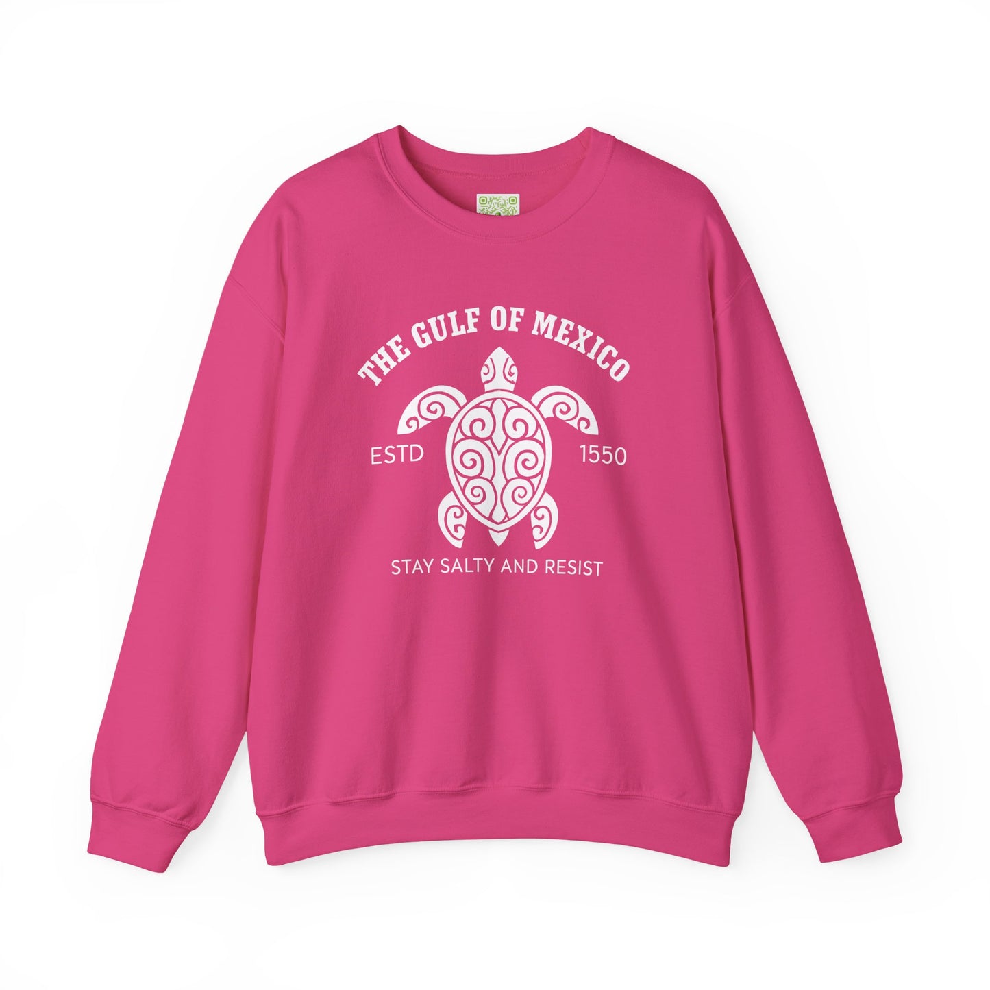Gulf of Mexico Turtle Sweatshirt - Stay Salty and Resist