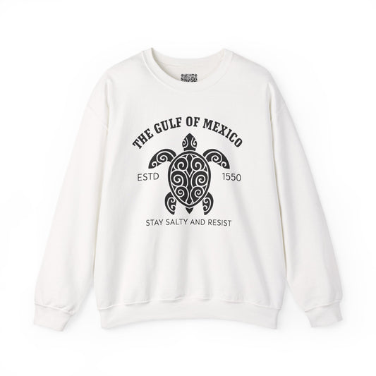 Gulf of Mexico Turtle Sweatshirt - Stay Salty and Resist
