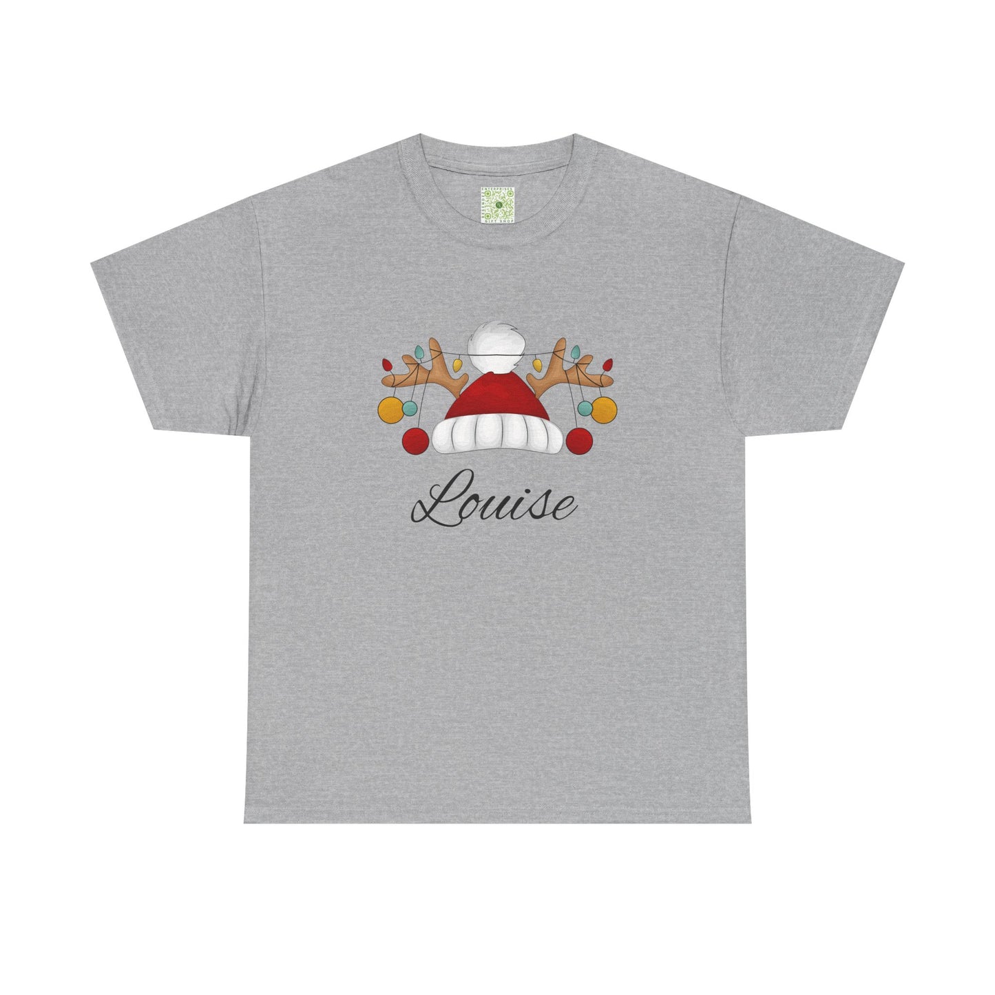 Santa Hat, Personalized Shirt, Reindeer Lights Christmas Shirt, Funny Holiday Tee, Matching Family Christmas Outfit, 2025 Gift