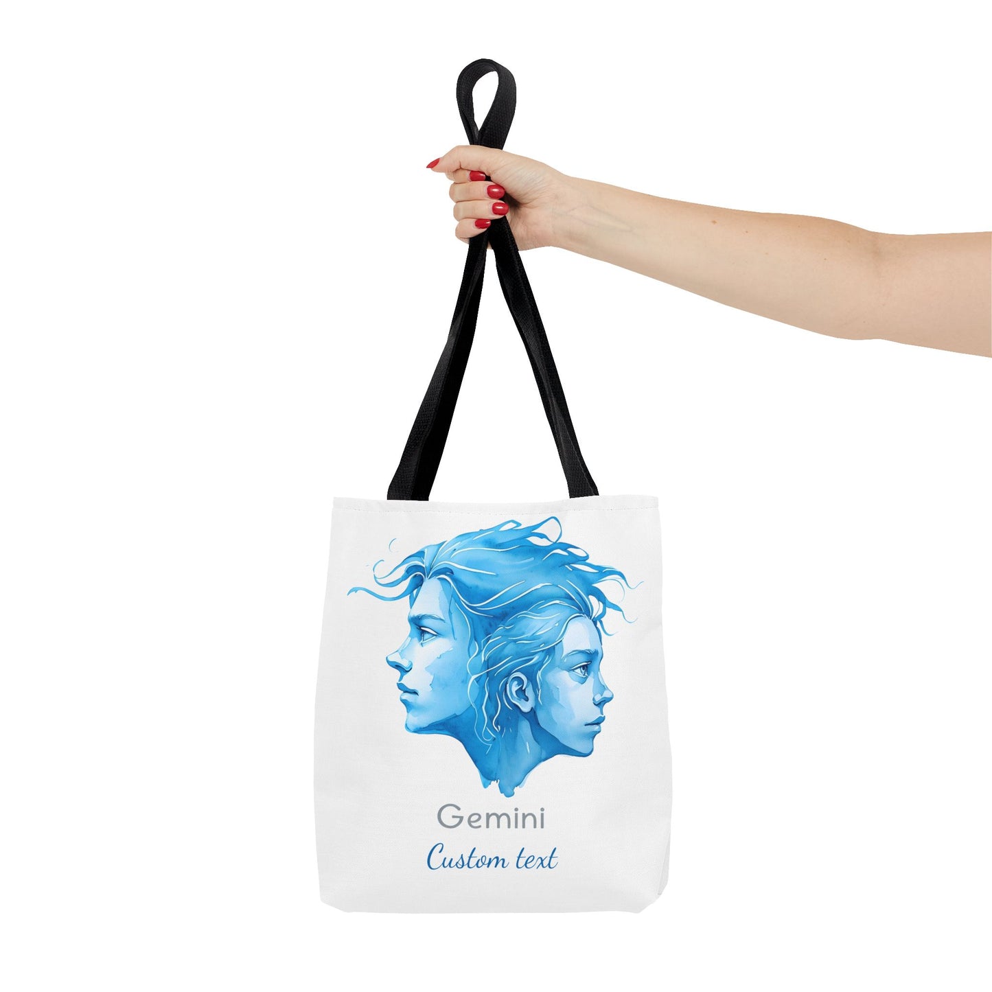 Gemini Zodiac Personalized Tote Bag, Astrology Lover Gift, Artistic Tote Bag, Gemini Birthday Gift, Trendy Tote