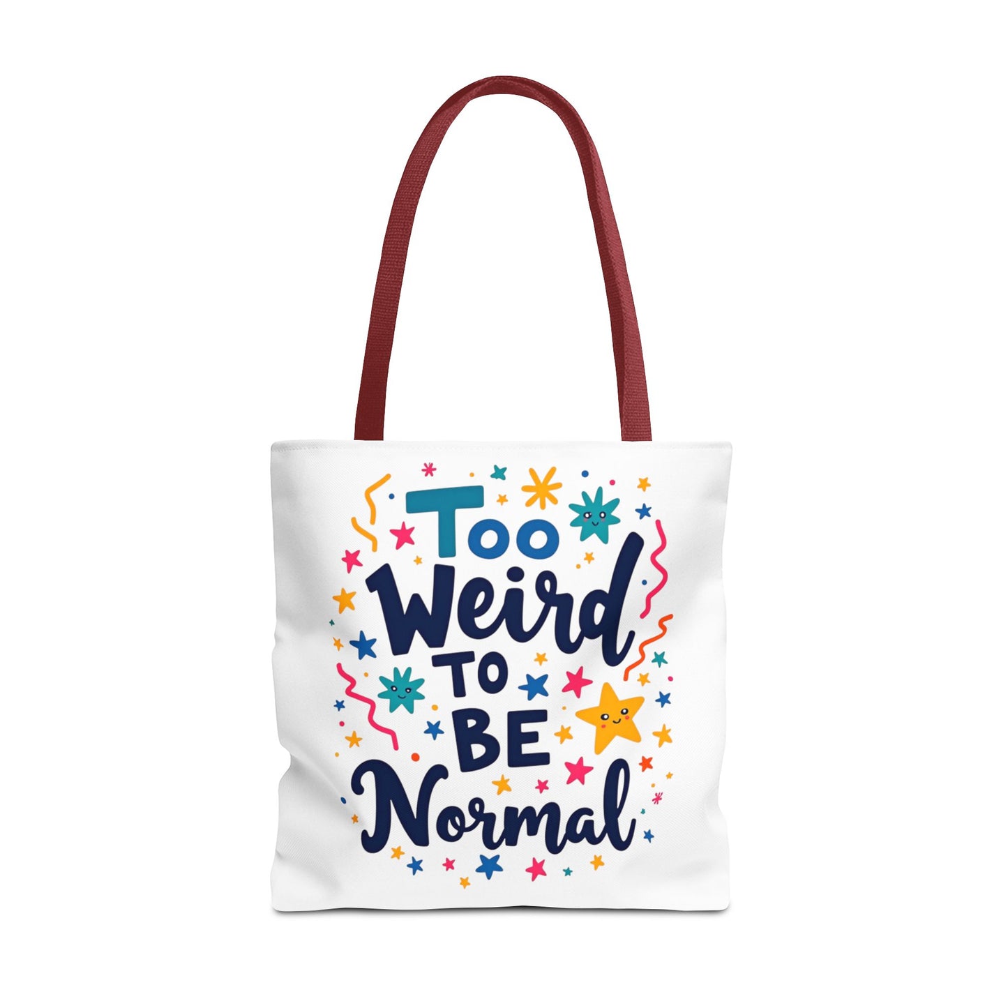 Enneagram Type 4 Tote Bag, To Weird to Be Normal, Personality Test, Enneagram Four, Self Growth Accessories
