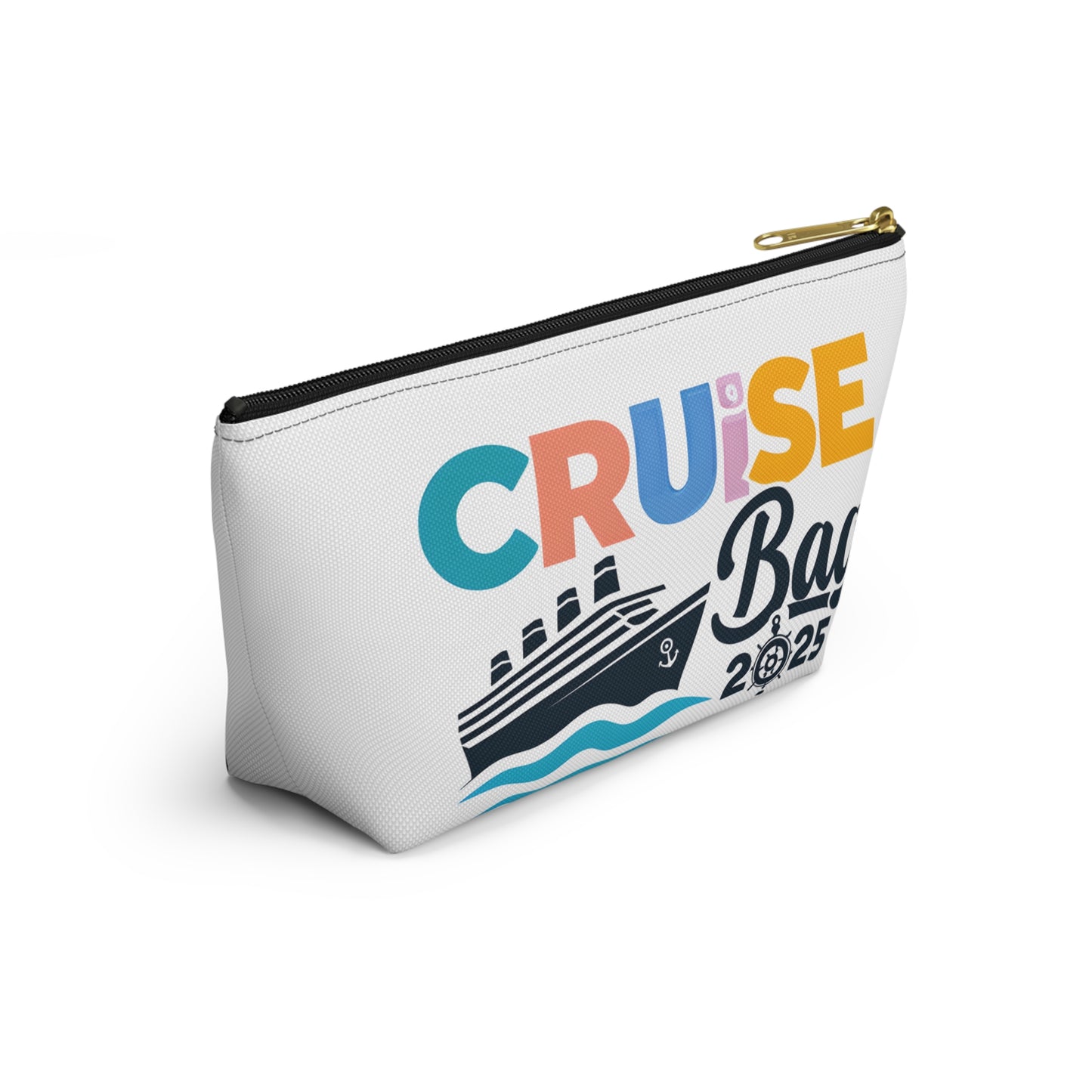 Cruise Accessory Pouch, Canvas Pouch, Nautical Theme, Travel Bag, Vacation Essentials, Beach Trip Bag, Gift for Travelers