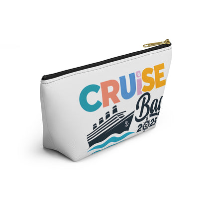 Cruise Accessory Pouch, Canvas Pouch, Nautical Theme, Travel Bag, Vacation Essentials, Beach Trip Bag, Gift for Travelers