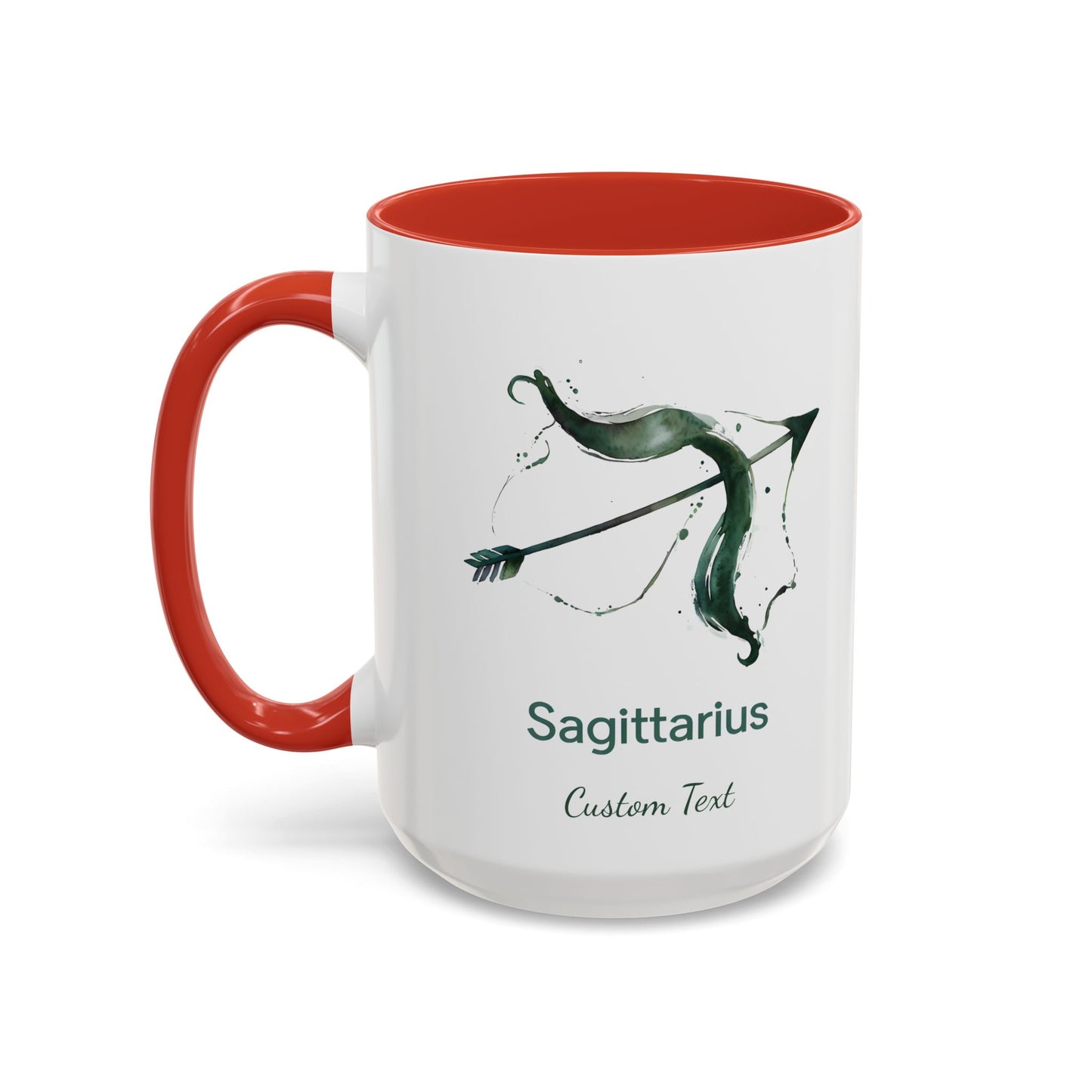Personalized Sagittarius Accent Coffee Mug, Zodiac Mug, Astrology Mug, Custom Zodiac Gift, Birth Month, Sagittarius Zodiac Sign
