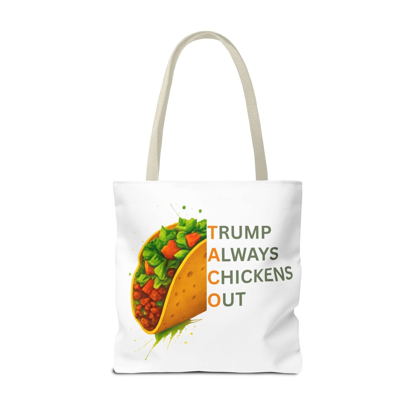 Trump Always Chickens Out TACO Tote, Subtle Anti Trump, Democrat Gift Tote, FDT Tote, Anti-MAGA, Political Tote