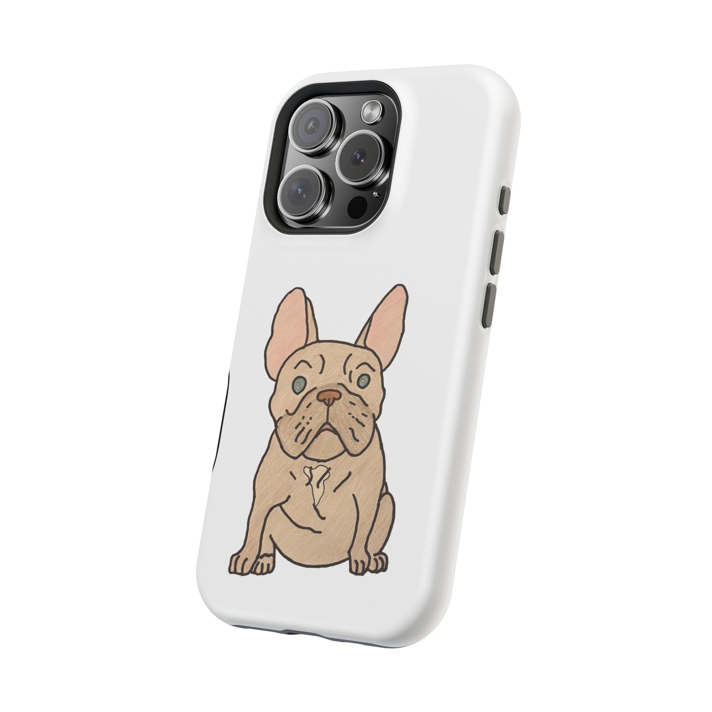 French Bulldog Magnetic Tough Case, Cute Pet Phone Cover, Dog Lover Gift, MagSafe Phone Protector, Unique Phone Accessory
