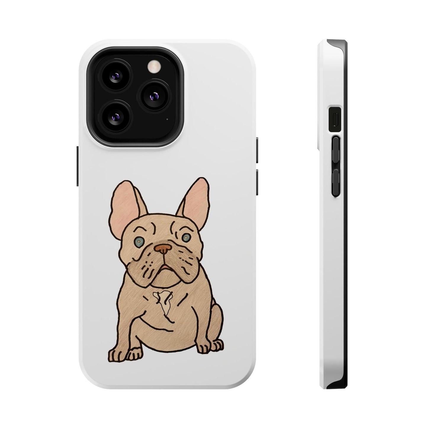 French Bulldog Magnetic Tough Case, Cute Pet Phone Cover, Dog Lover Gift, MagSafe Phone Protector, Unique Phone Accessory
