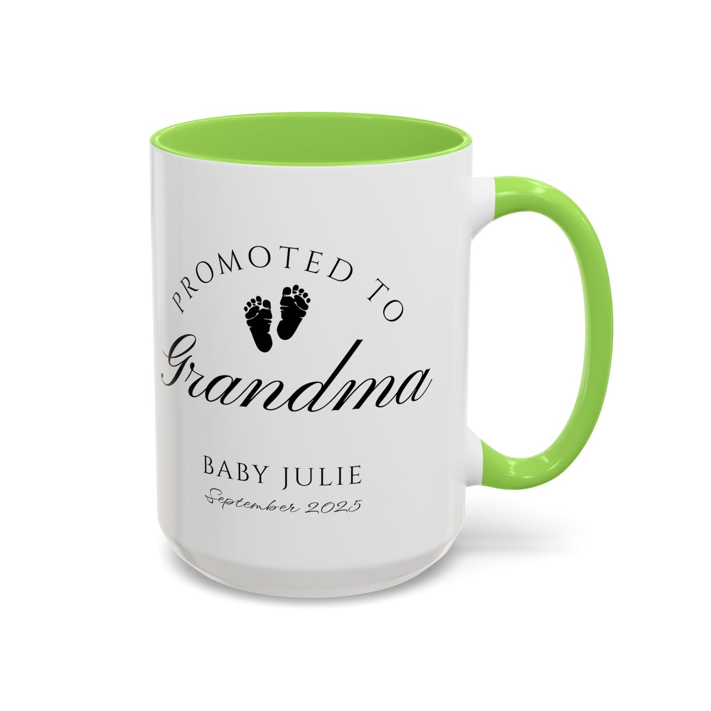 Promoted to Grandma Mug, Pregnancy Announcement Coffee Cup, Baby Reveal Gift, New Grandparent Mug, Grandma to Be Gift, Custom Baby Announcement