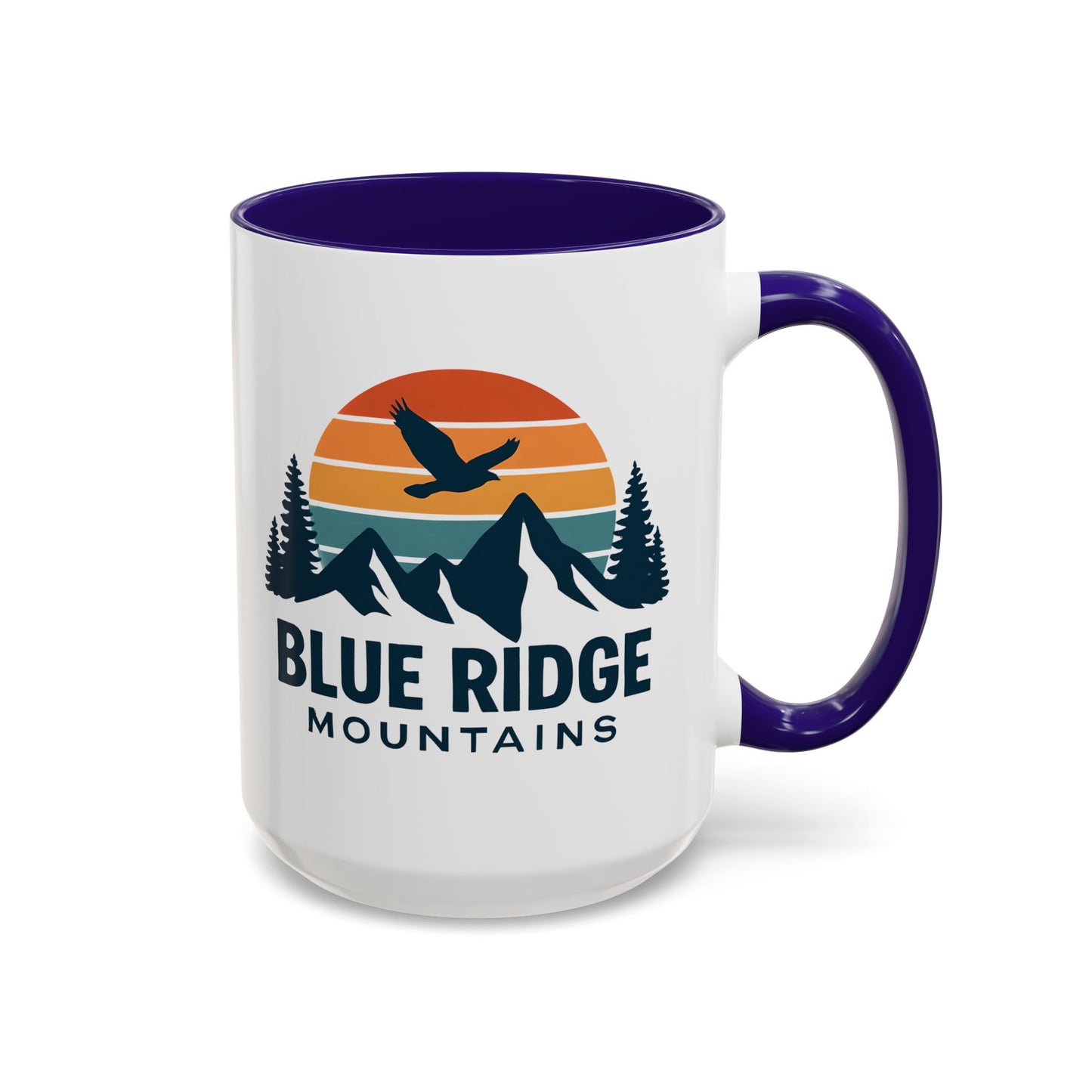Blue Ridge Mountains, One Happy Camper, Accent Coffee Mug, Blueridge Mug, Blue Ridge Parkway, Camping Coffee Mug, Camping Gift