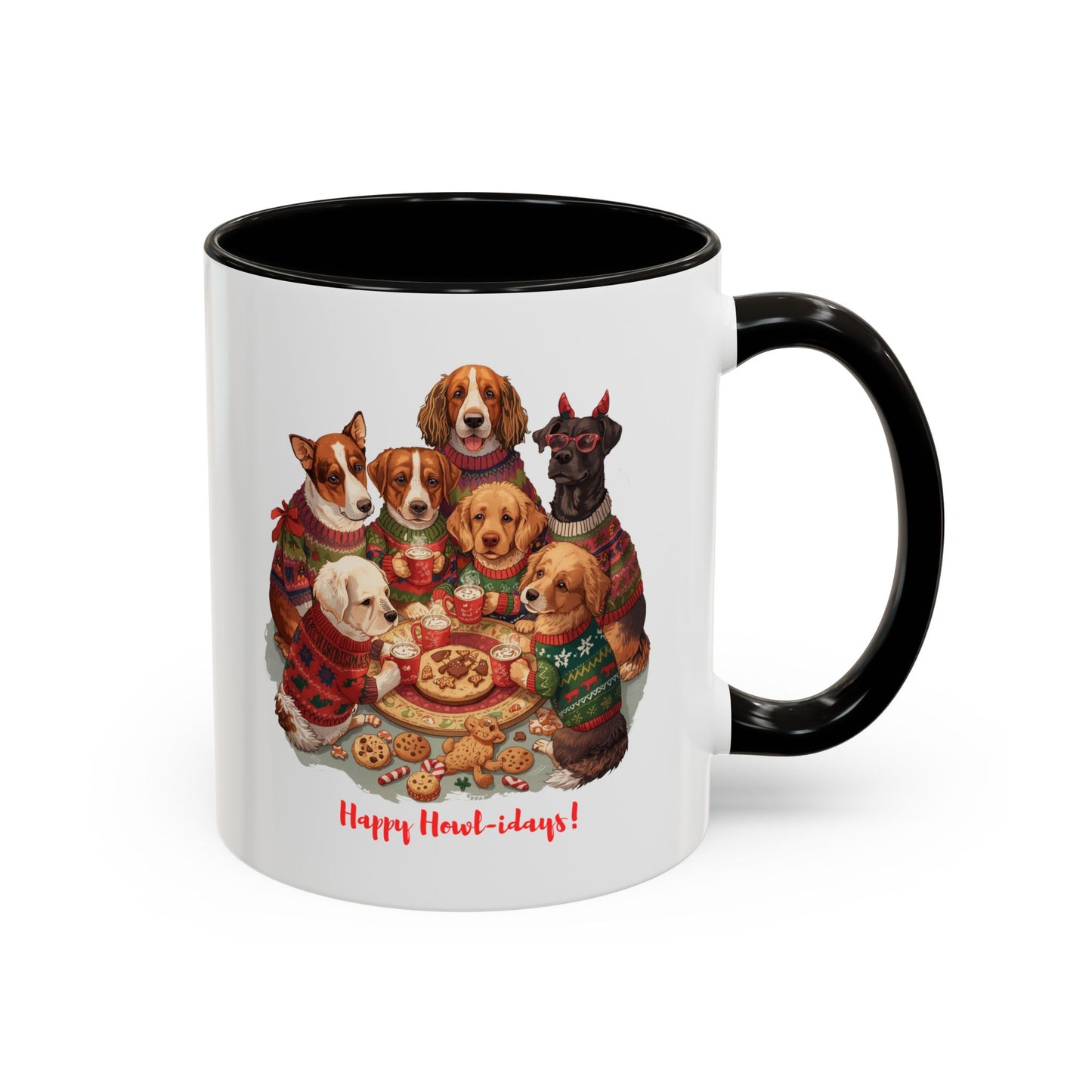 Dog Christmas Mug, Colorful Pet Lover Holiday Mug, Custom Dog Mug, Funny Christmas Dog, Christmas Squad, Merry Christmas Gift
