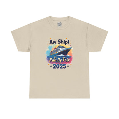 Aw Ship! Family Trip 2025 Shirt, Cruise Squad Shirt, Family Vacation 2025, Cruise Vacation, Personalized Shirts