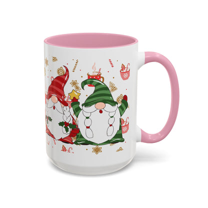 Joyous Gnome Christmas Mug Collection, Cute Holiday Coffee Cup, Festive Gnome Gift, Christmas Morning Hot Cocoa Mug, Holiday Drinkware for Family
