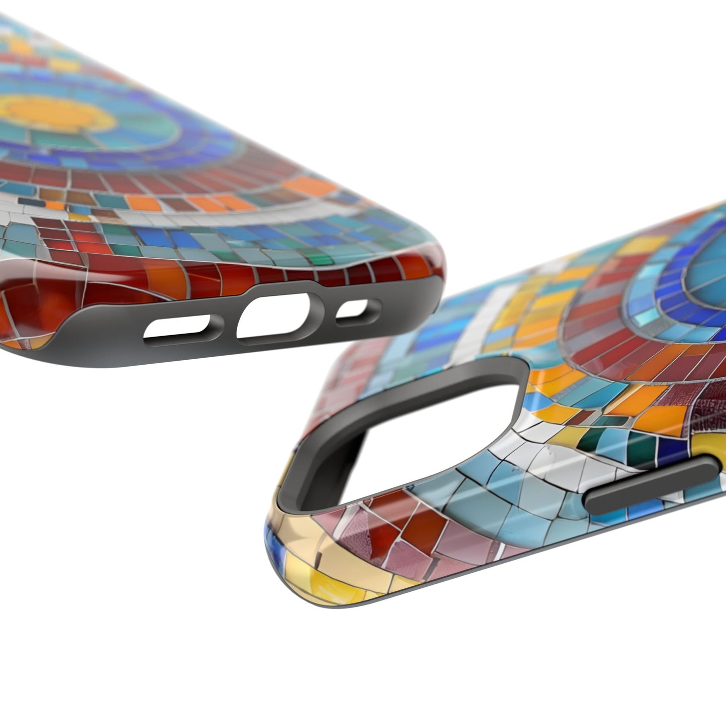 Vibrant Mosaic  iPhone Case - Colorful iPhone Cover, Unique Phone Accessory, MegSafe iPhone cover