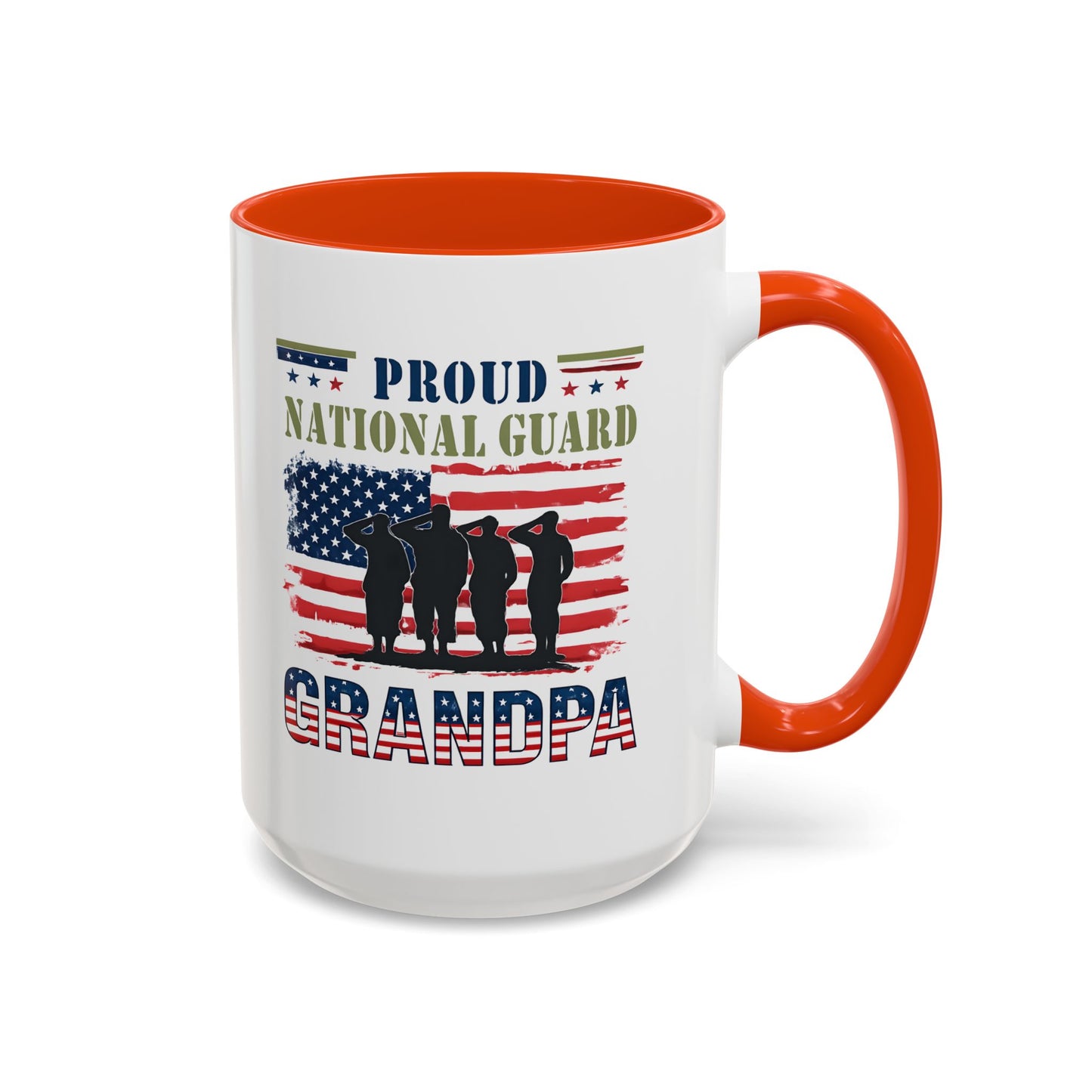 National Guard, Proud Grandpa Coffee Mug, Veteran Appreciation, Gift for Heroes, Military Family Gift